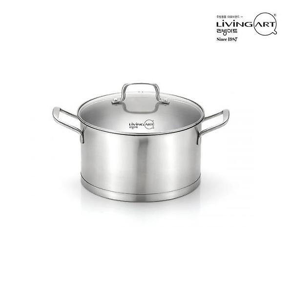  리빙아트 에센셜 IH 스텐냄비 양수냄비 18cm
