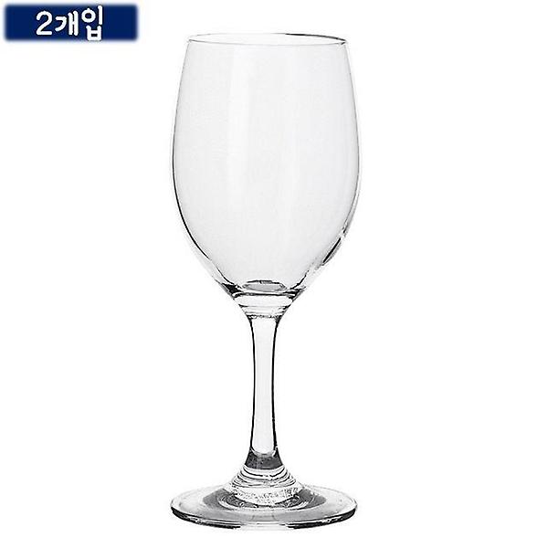  유리 화이트 와인잔-250mL 2개입 약17.5x7cm