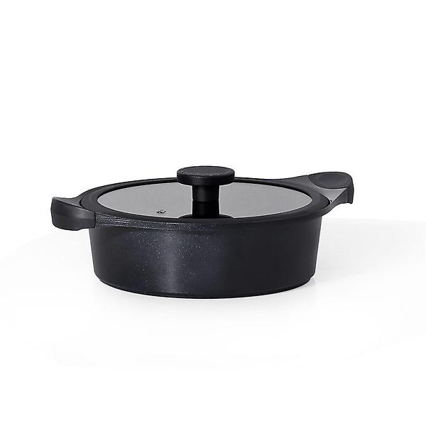  세련된 올블랙 디자인 IH 인덕션 냄비 전골24cm