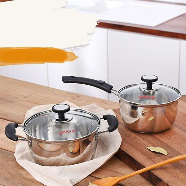  키친아트 스텐 냄비 세트 찌개 국 라면 냄비 2종