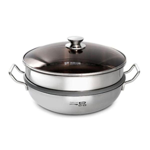  키친아트 인덕션 찜솥 찜 냄비 스텐 냄비 28cm