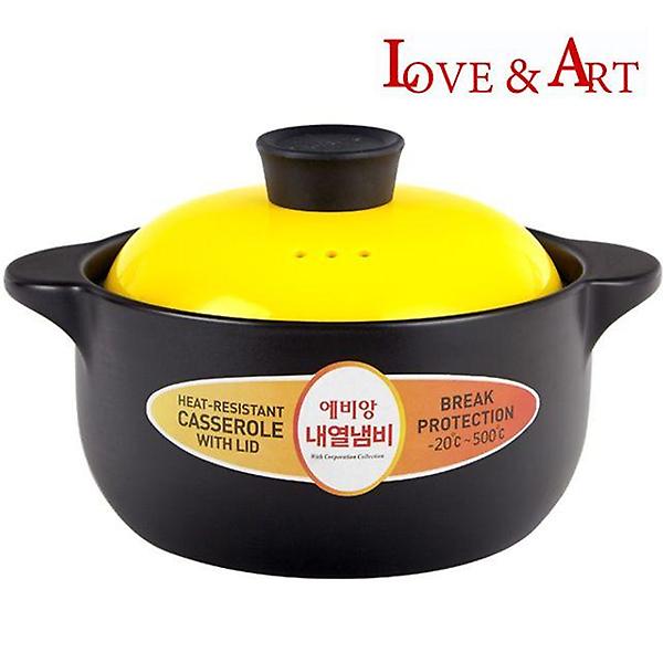  내열냄비 (2000ml) 내열점토 뚝배기 찜냄비 찌개냄비