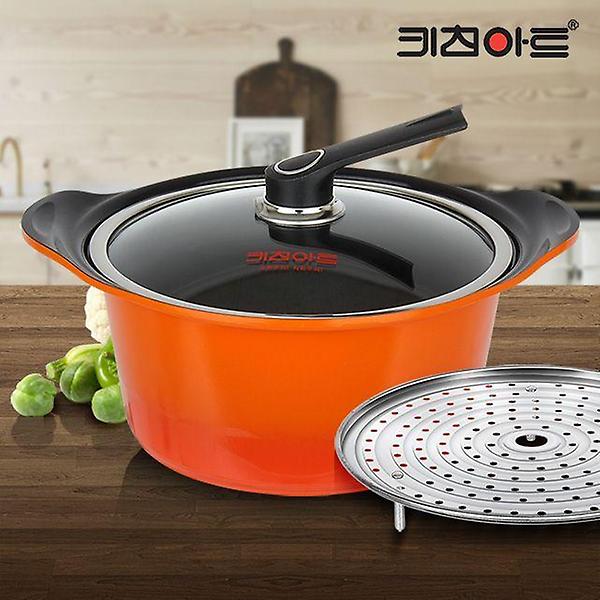  키친아트 세라믹냄비 양수 28 찌개 통주물 코팅 주물