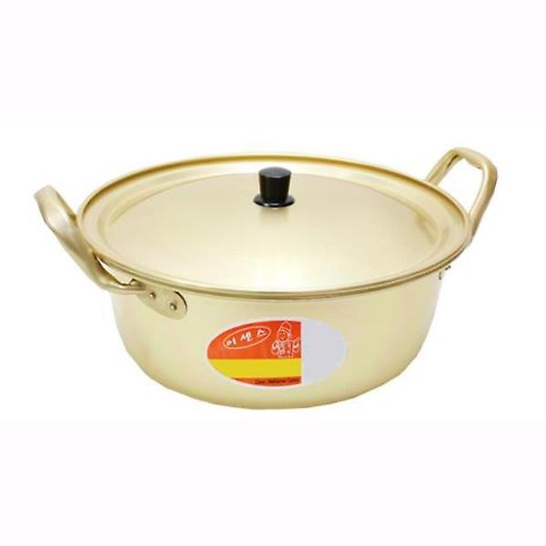 추억의 황냄비16cm 양수 실속냄비 양은냄비 라면냄비