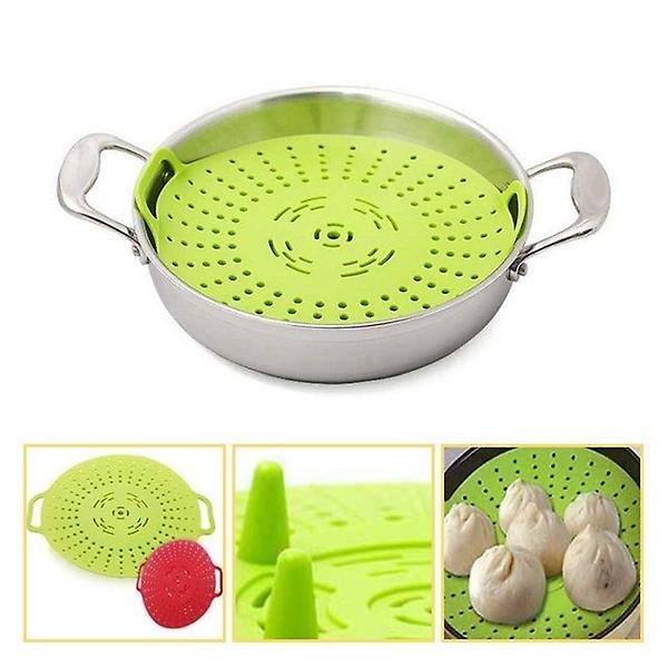  실리콘 찜기-약24cm(색상랜덤) 받침대 H약2.5cm