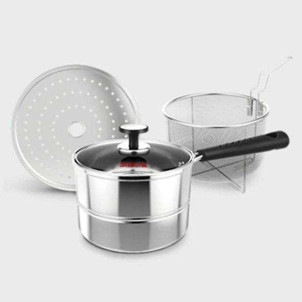  키친아트 찜 냄비 국수 냄비 채반 찜판 찜기 16cm