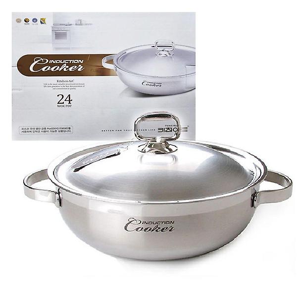  키친아트 인덕션겸용 스텐 전골 냄비 24