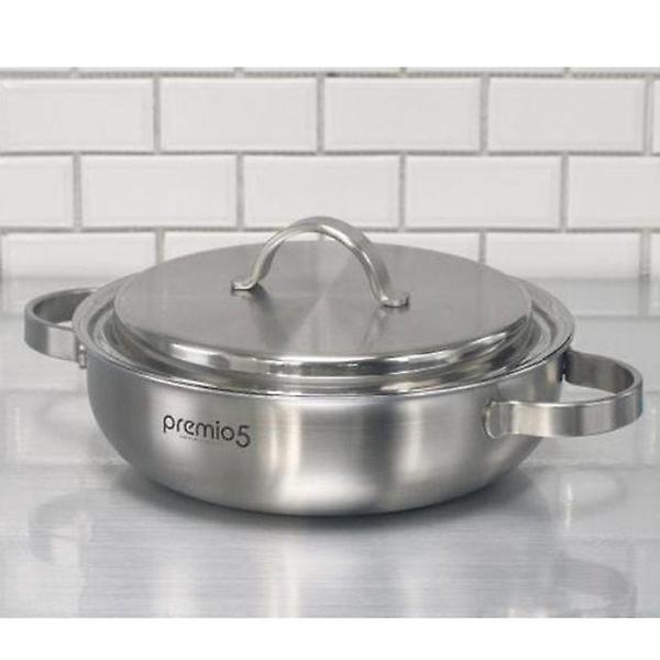  키친아트 전골 냄비 인덕션 스텐 양수 냄비 5중 24cm