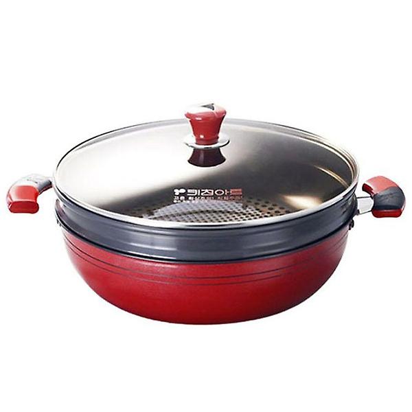  키친아트 찜냄비 경질 찜솥 채반 찜기 찜통 2단 32cm