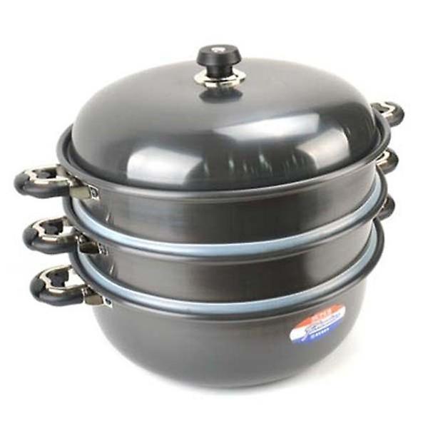  경질 찜솥 찜냄비 찜통 감자 만두 찜기 물솥 3단 40호