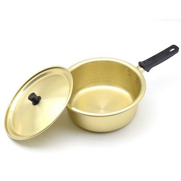  찌게 레트로 양수냄비 라면 냄비 양은냄비 편수 노란