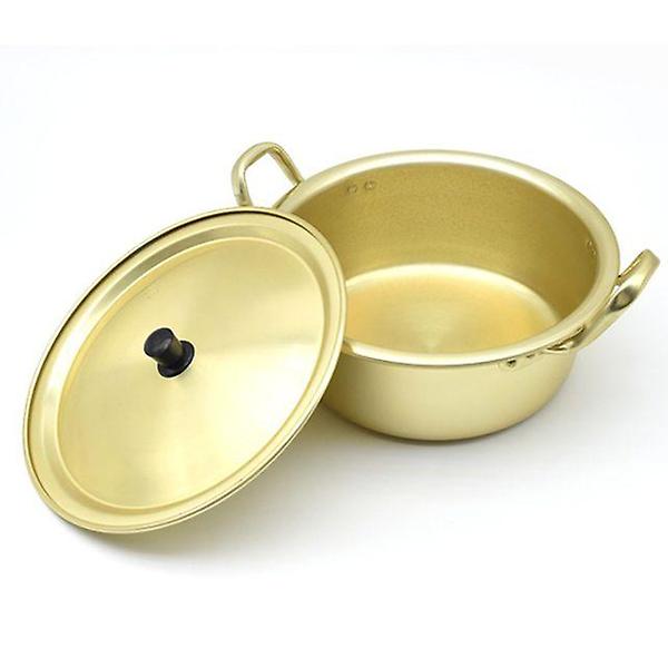  레트로 양은 냄비 찌게 라면 노란 양수 냄비 22cm