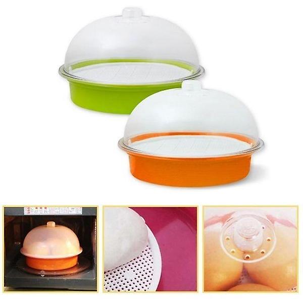  원형 전자레인지 찜기(약22.6x14.5cm) 채반분리