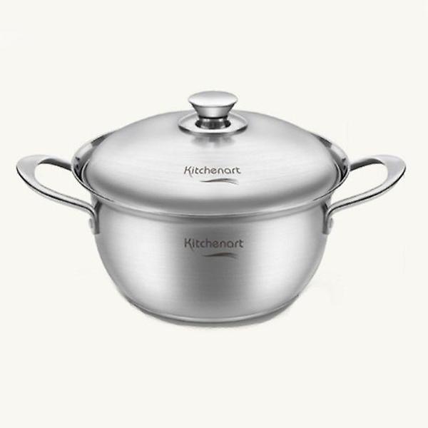  키친아트 인덕션 냄비 스텐 가정 찌게 양수 냄비 22cm