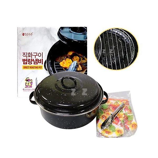  직화구이 범량냄비 장갑 집게세트 24cm 군고구마냄비