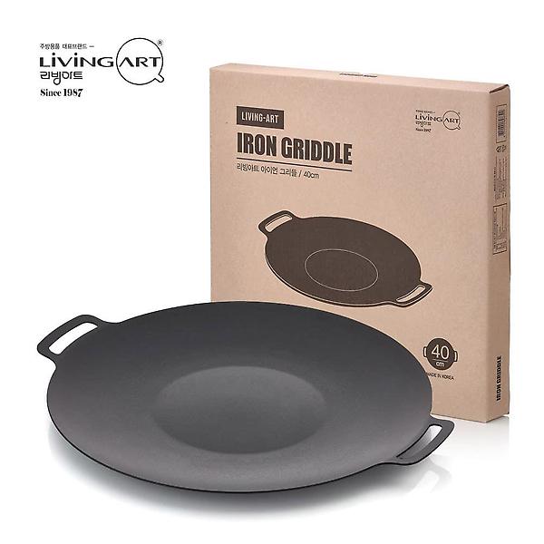  인덕션 겸용 리빙아트 IH아이언 그리들팬 40cm (특대)