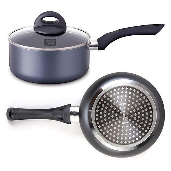  키친플라워3195 세라믹 인덕션 뚜껑 편수냄비 18cm