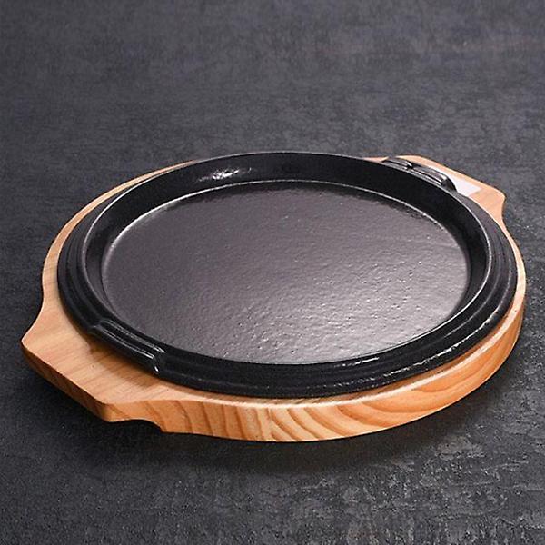  코팅 주물팬 원형 무쇠팬 고기불판 스테이크팬 15.5cm