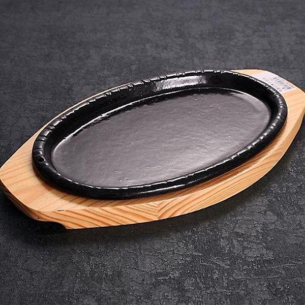  코팅 주물팬 타원 무쇠팬 콘치즈 스테이크팬 19cm