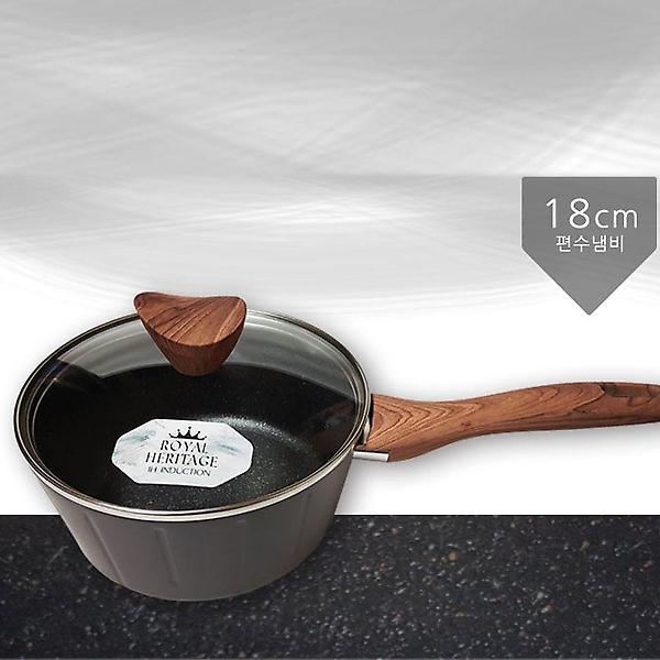  18cm 인덕션용 라면 내열 편수냄비 인덕션 겸용 냄비
