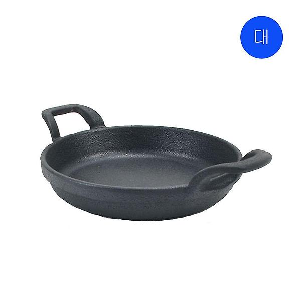  원형 대 양손후라이 통주물 주물팬