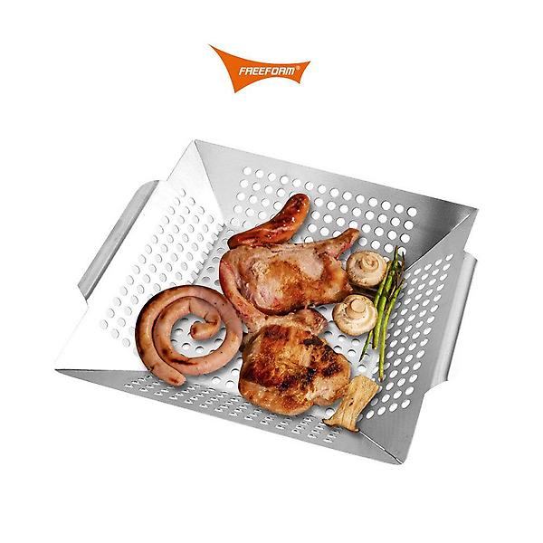  프리폼 사각타공 후라이팬 직화구이 불맛 직화구이팬