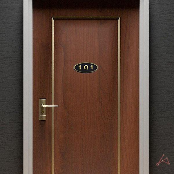  CH 입체호수판(검정/금색글자) 101호