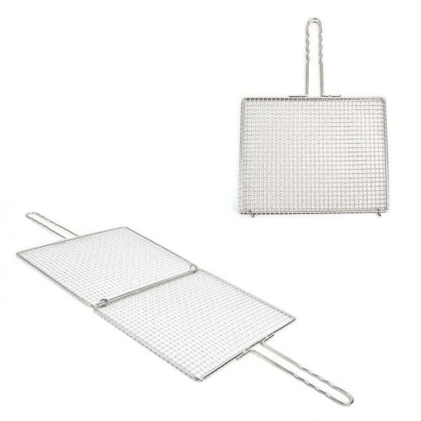  스텐 이중 석쇠 겹석쇠 숯불 불판 33x26x45cm 7호