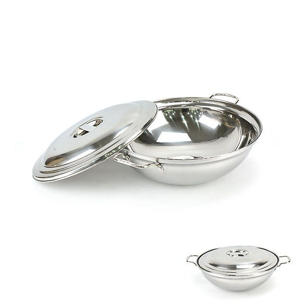  인덕션 겸용 스텐 삼중 볶음팬 500