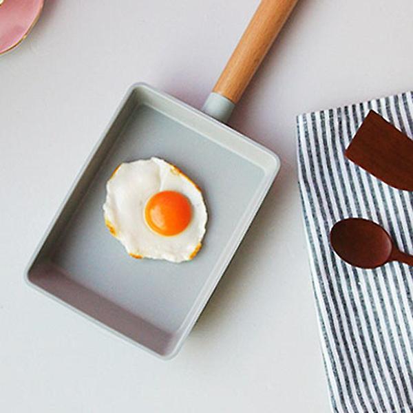  로이체 IH 계란말이팬 사각 프라이팬 블루그린