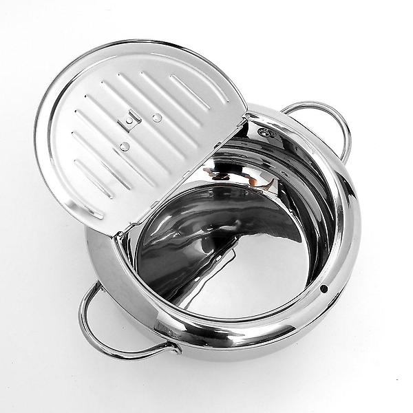  온도계 스텐 튀김냄비20cm