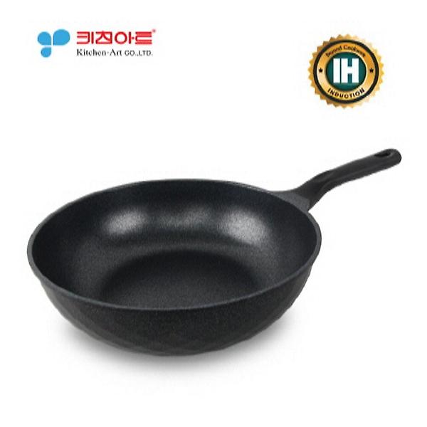  키친아트 꼬뜨 실버 IH 인덕션 궁중팬 30cm 웍팬