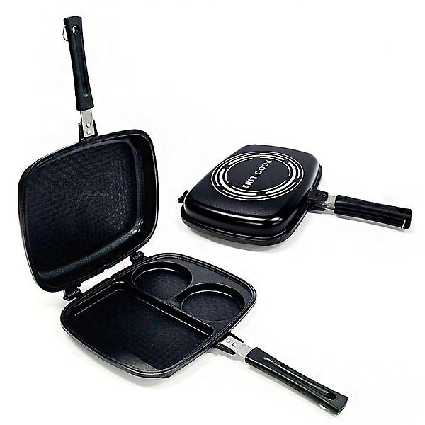  간편 브런치 요리 분리 가능 4중 코팅 3구 양면팬