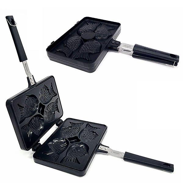  이지쿠커 국내산 붕어빵팬4구 홈베이킹 간식팬 양면팬