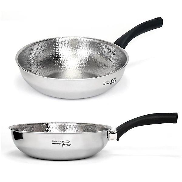  국내산 키친아트 5중레이어 인덕션겸용 궁중팬 28cm