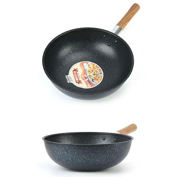  마블 코팅 중국식 웍 볶음팬 튀김팬 38x12cm 19호