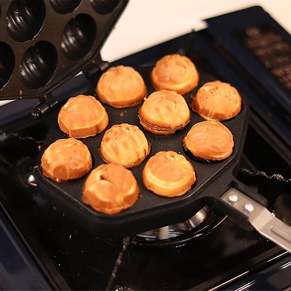  양면 호두과자 팬 틀 기계 10구/합금 특수 코팅 휀