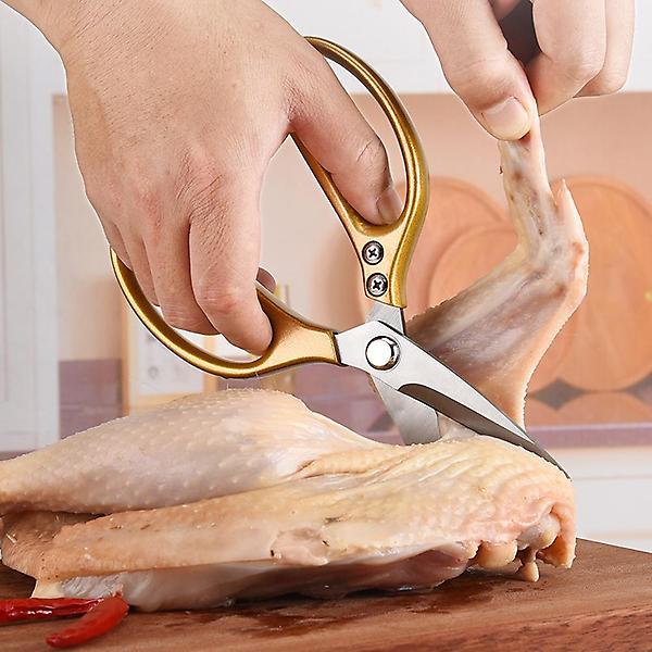  강력 컷팅 양손 주방가위(골드) / 가정용가위
