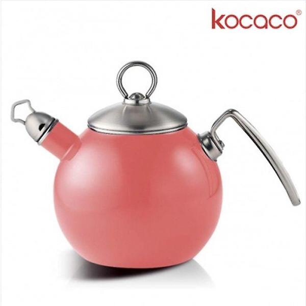  코카코 바리스타IH 티볼 핑크 법랑주전자 1.25L