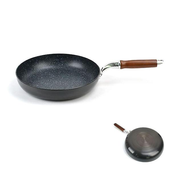  업소용 우드손잡이 경질 후라이팬 32cm