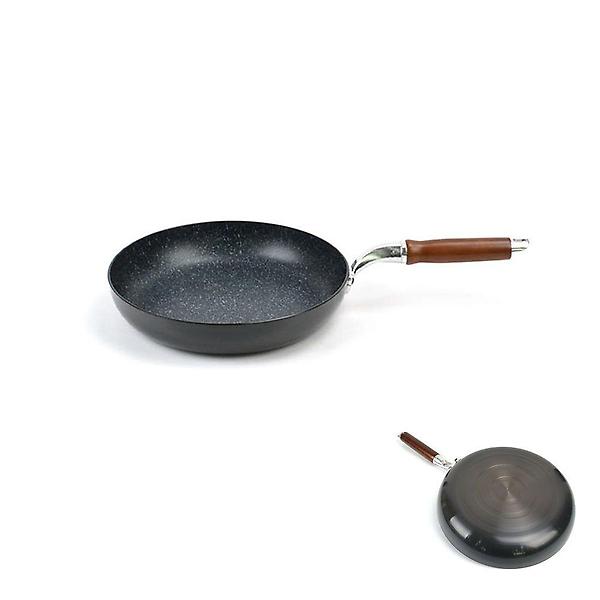  28cm 경질 우드 업소용 손잡이 후라이팬