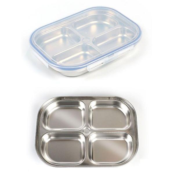 4칸 스텐 도시락 찬합 반찬통 23.3x17.5cm 5호