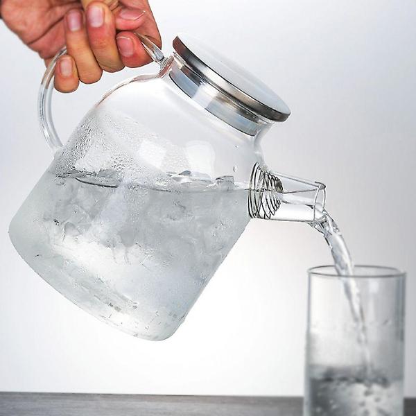  투명 유리 주전자 카페 물주전자 탕비실 차우림 1.5L