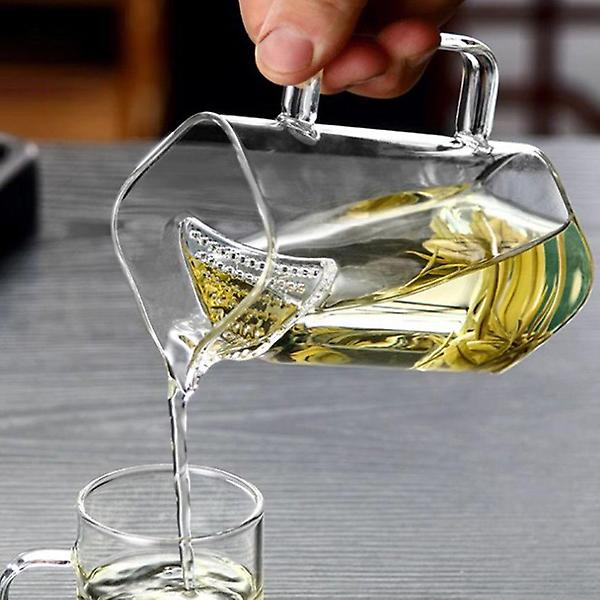  거름망일체형 내열 유리 차포트 겸 숙우 공도배 300ml