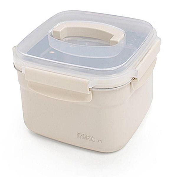  스텐맘 세라믹 컬러직사각 핸디밀폐용기(3700ml)