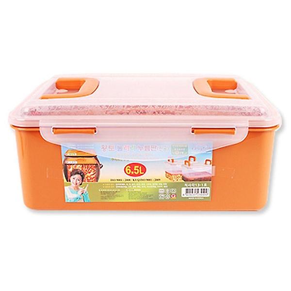  (set)황토누름이 직사각 김치통 6.5L 5개