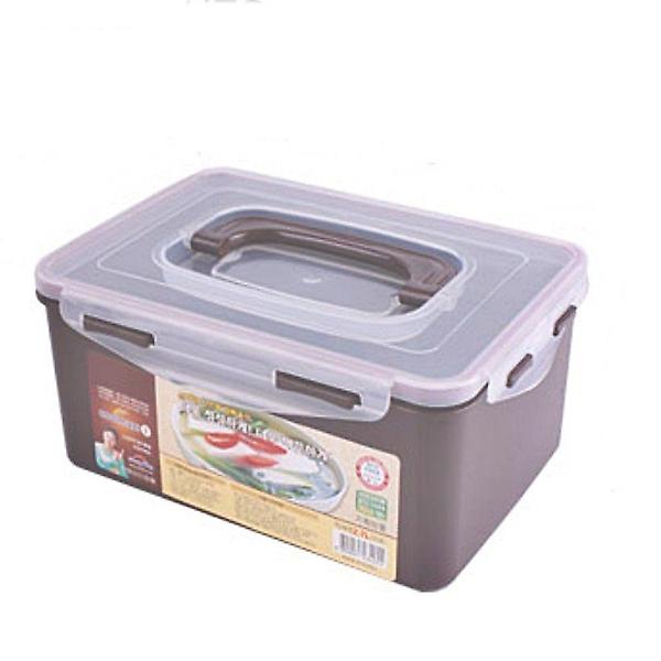  쿨맥시II 직사각 김치통 4.5L(초코)