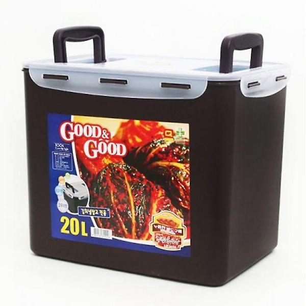  초코직사각밀폐김치보관통20L 밀폐용기