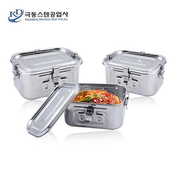  극동 스텐 사각 김치통 1호