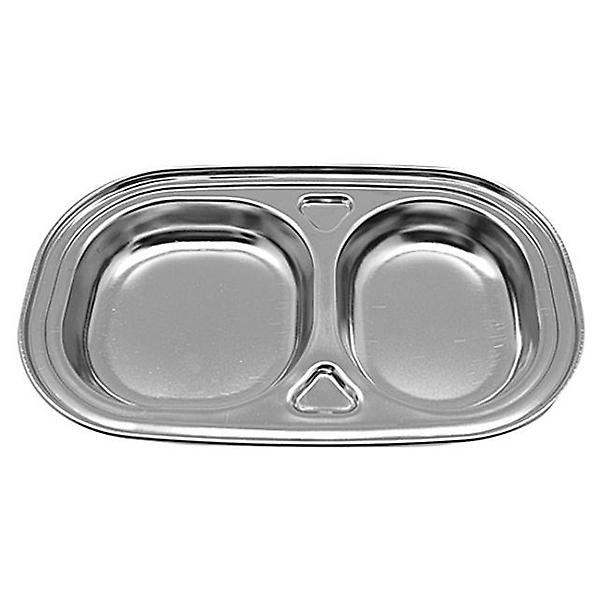  빠띠라인 스텐 어린이용 2구 어린이간식판 어린이집